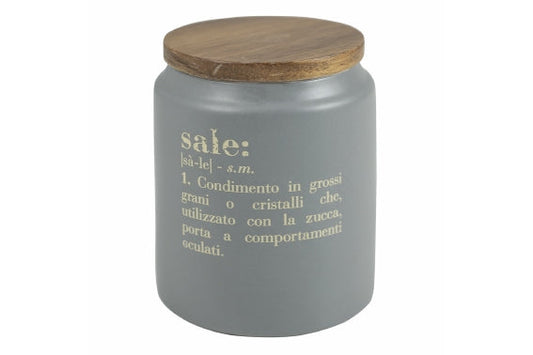 VICTIONARY SALE JAR W/BAMBOO LID - 5921811