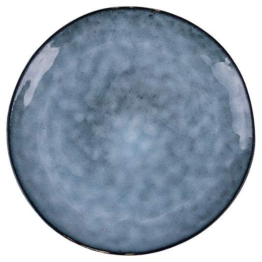 THE MARKET DINNER PLATE   BLUE WITH BLACK BORDER - 5922137