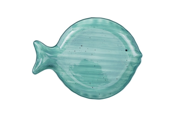 KOS FISH PLATE GREEN 35,2X26CM - 5922495