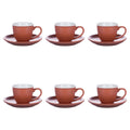 FORMA SET 6 CUPS 100ML W/SAUCER DULCE DE LECHE  - 5922664