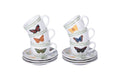 BOTANIST SET 6 COFFEE CUPS 90ML/ SAUCER - 5922963
