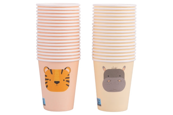 LES PETITES VDE SET 18 PAPER CUPS RANDOM DECORATION 250ML - 5923669