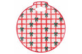 CHRISTMAS WITH FLAKES DECORATIVE TILE 21 ROUND - 5924214