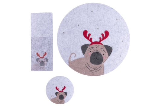 クリスマスセット 3個セット ブルドッグテーブル - 5924590