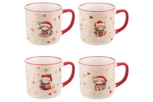 MERRY MIAO マグカップ 360 ML 4個アソート - 5924862