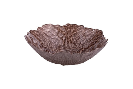 WAVY GLASS BOWL / チョコレート 28CM - 5924967