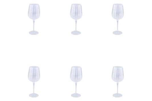 SHIRAZ SET OF 6 TRANSPARENT GOBLETS 500ML - 5925108