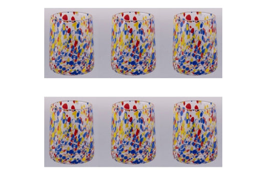 CANDY COLOR セット ウォーターグラス 370ml 6個セット - 5925442