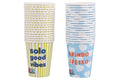 MORE AMOR SET 18 紙コップ ランダムデコレーション 250ml - 5925895