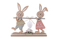 I PASQUALINI BUNNIES W/EGG DECOR. 28X5X27.5CM - 5926650