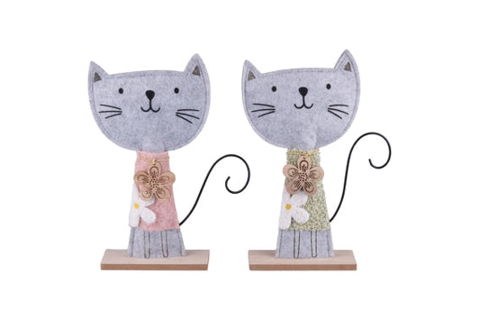 ミャオキャット デコラティブフェルト 20X5X28.6CM 2種アソート - 5926661