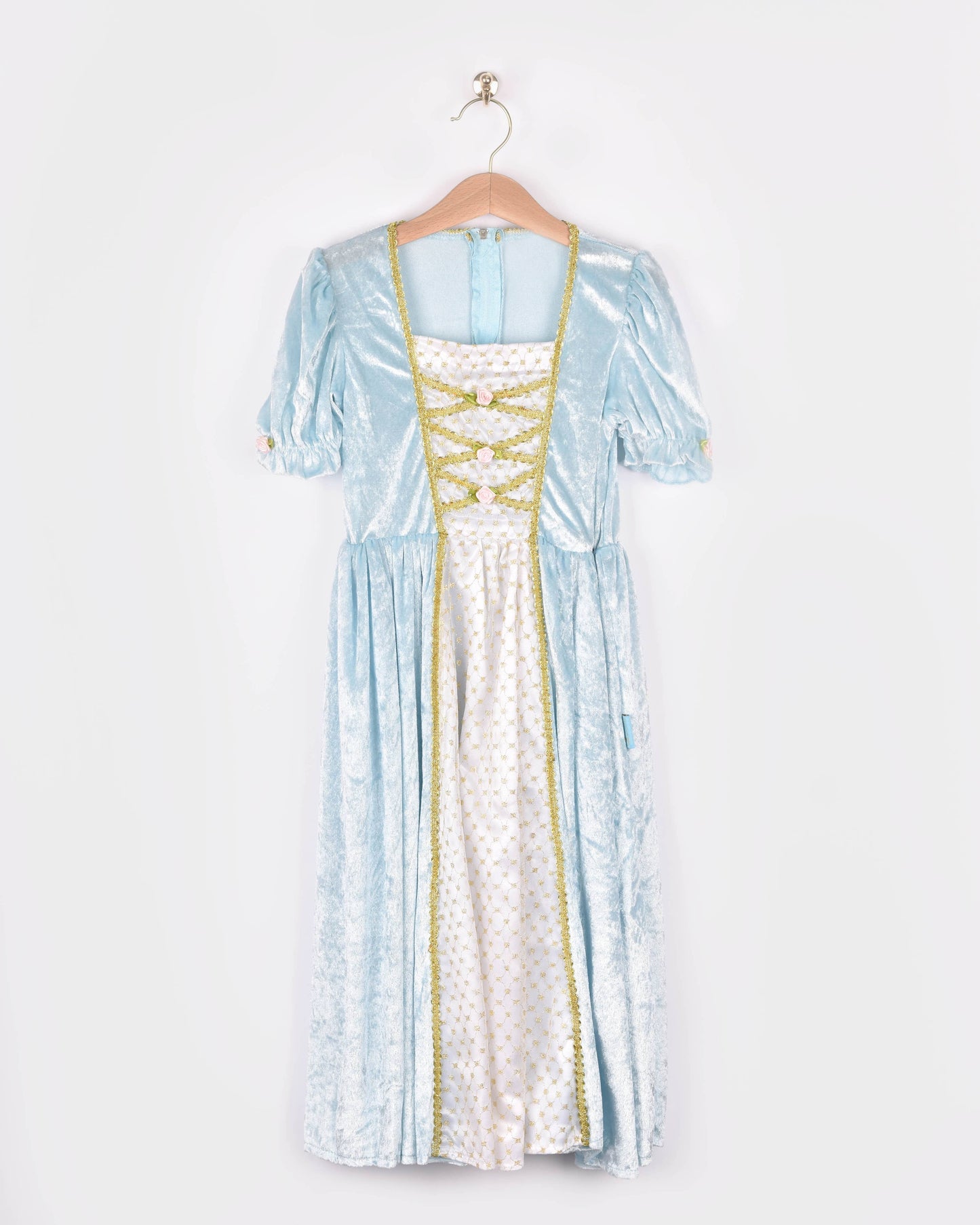 Robe de princesse velours bleu clair taille 122-128 cm 6-8 ans