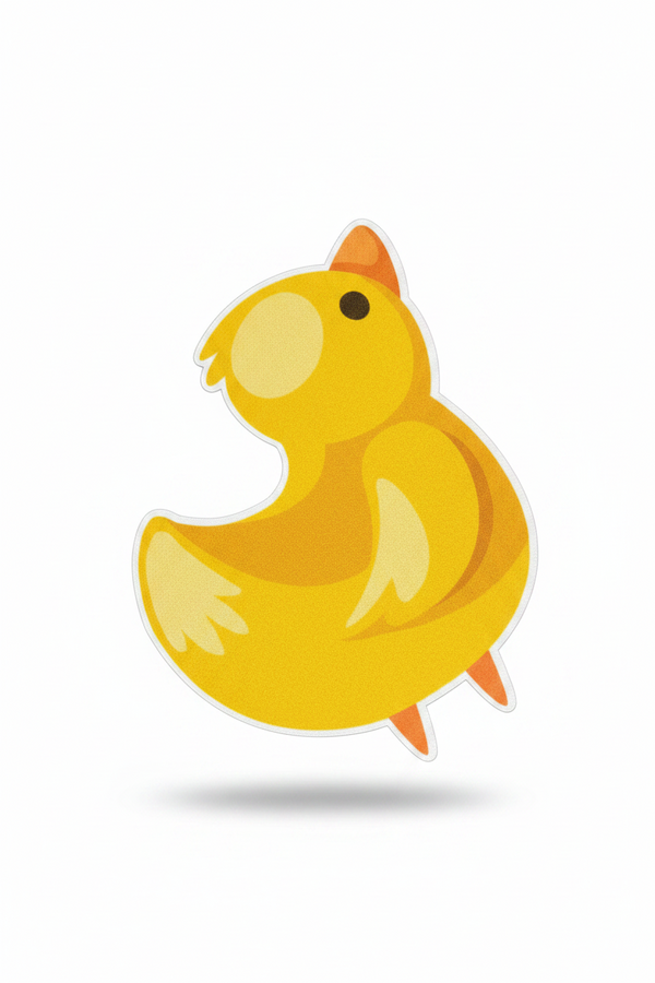 Autocollant Canard Jaune
