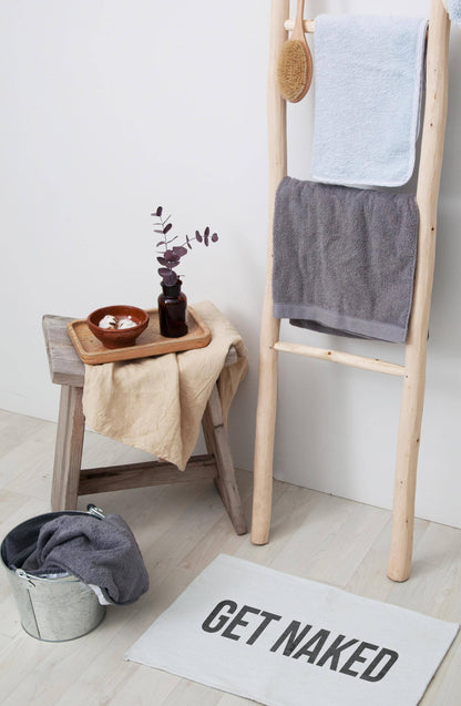 "Get Naked" bath mat