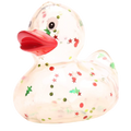 Canard Classique à Paillettes de Noël Rouge