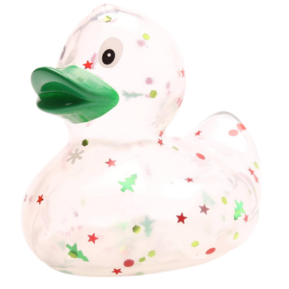 canard classique a paillettes de noel vert