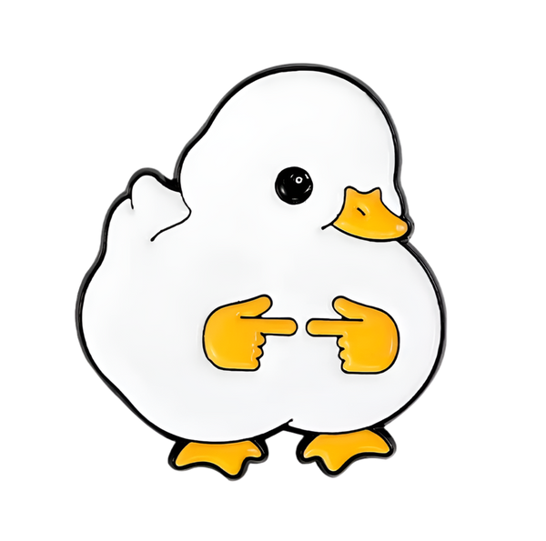 Pin's Canard Blanc Timide