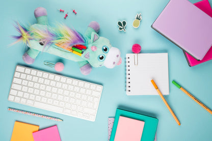 Arc-en-ciel licorne menthe Trousse scolaire