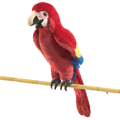Marionnette à main Ara/Ara rouge 2362 Folkmanis réaliste