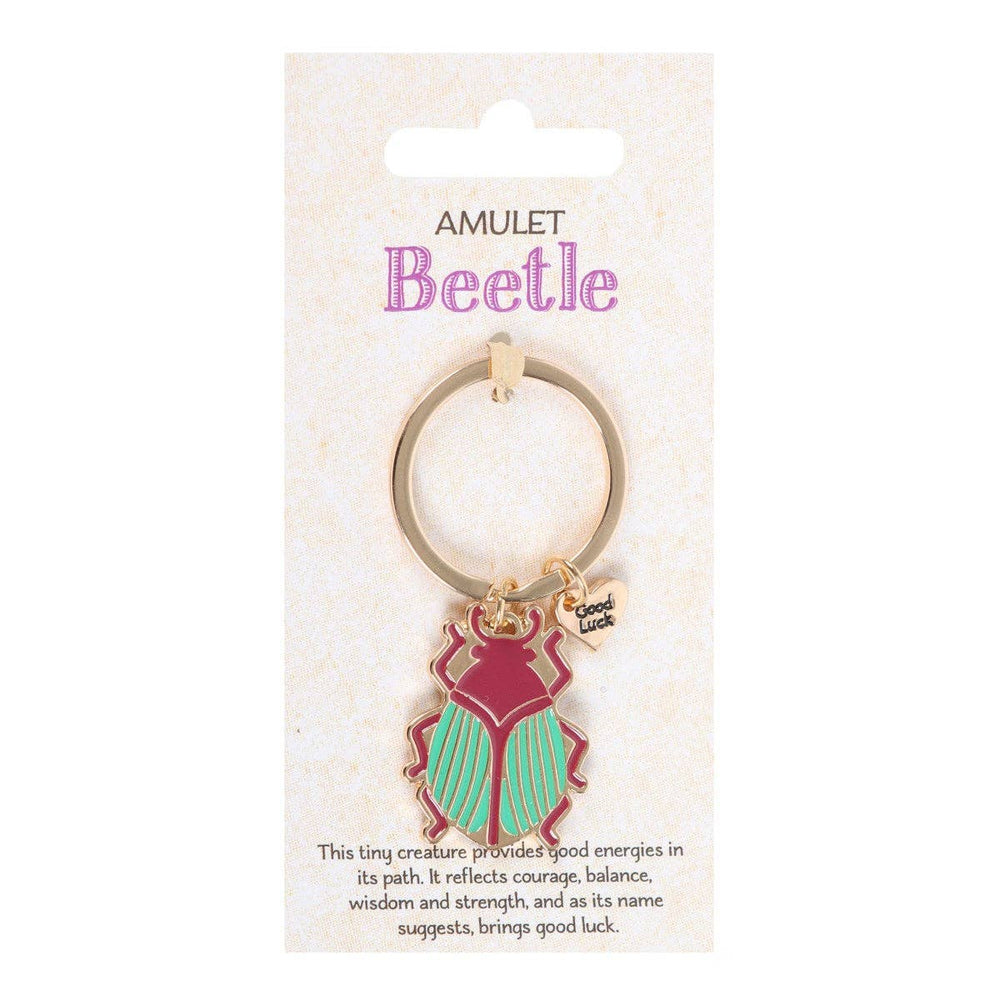 Portachiavi a forma di scarabeo "Lucky Gold Beetle"