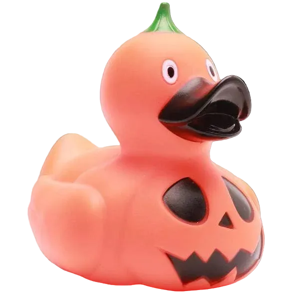 Pato calabaza de Halloween
