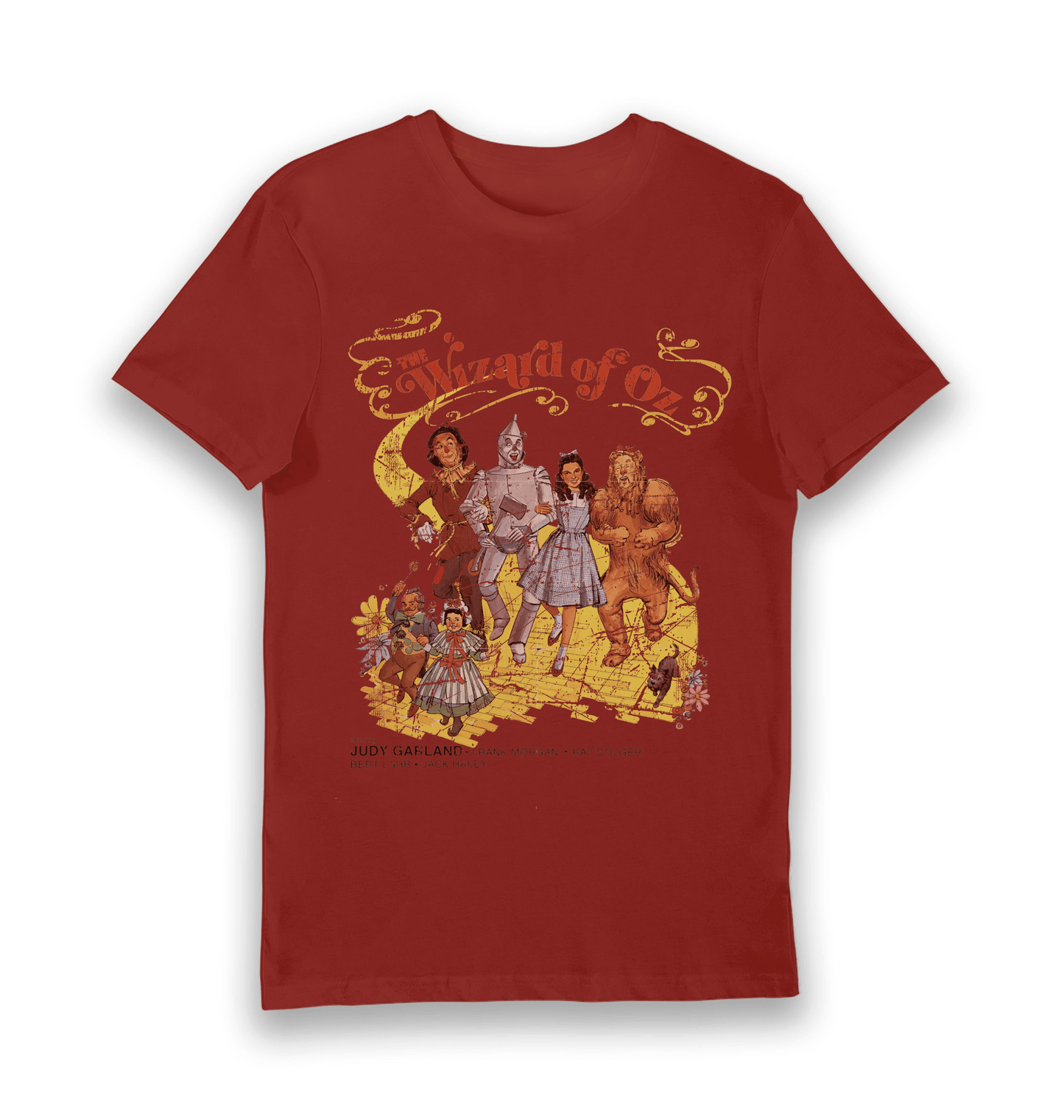 T-shirt adulte Le Magicien d'Oz groupe de personnages