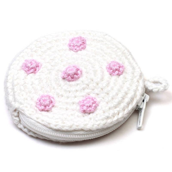 Monedero blanco de crochet