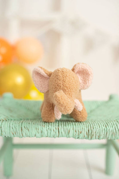Peluche Bébé Éléphant Marron