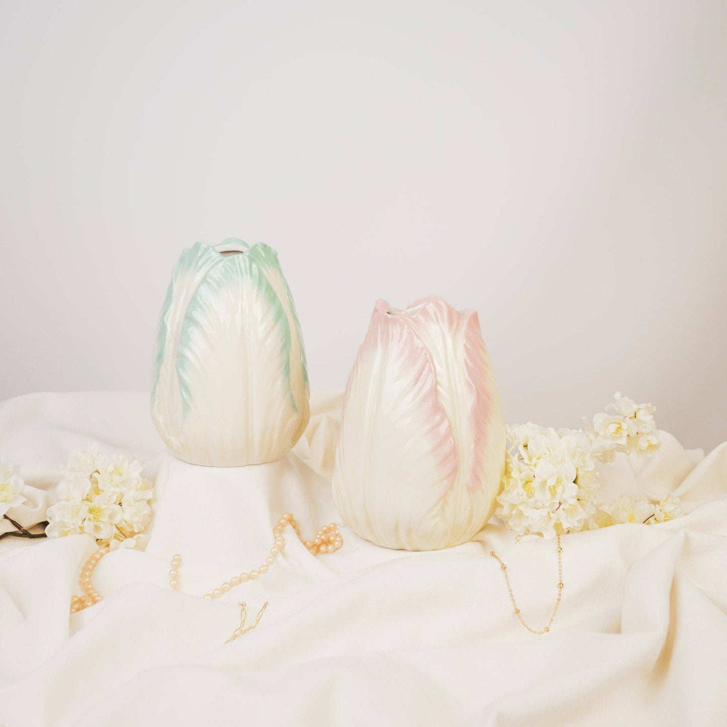 Vase Tête de tulipe - Menthe