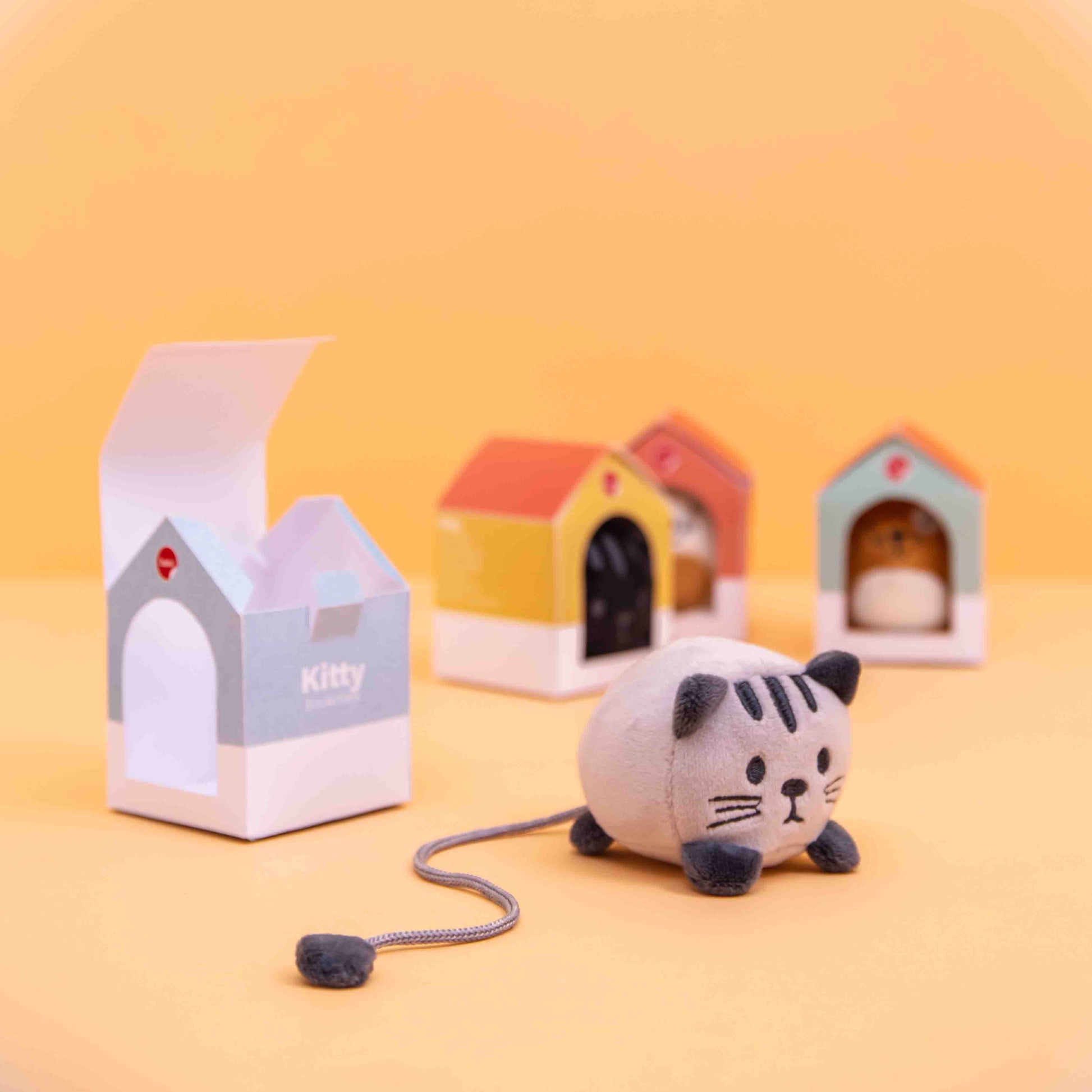 Marque-pages animaux en peluche x12