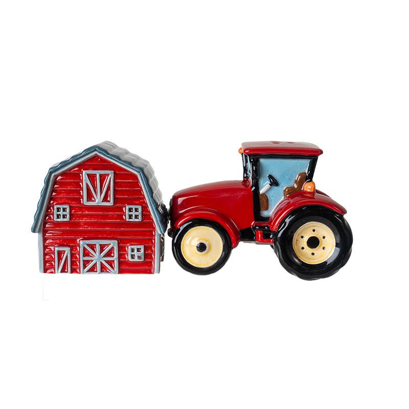 Conjunto de saleiro e pimenteiro Tractor & Barn 16126