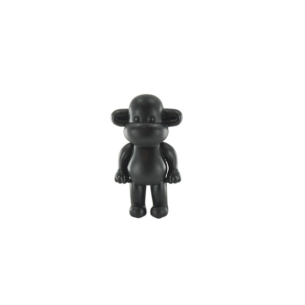 Ornement - Figurine Singe 'La Légende' - Polyrésine - Noir - 20,5x13,5x35cm