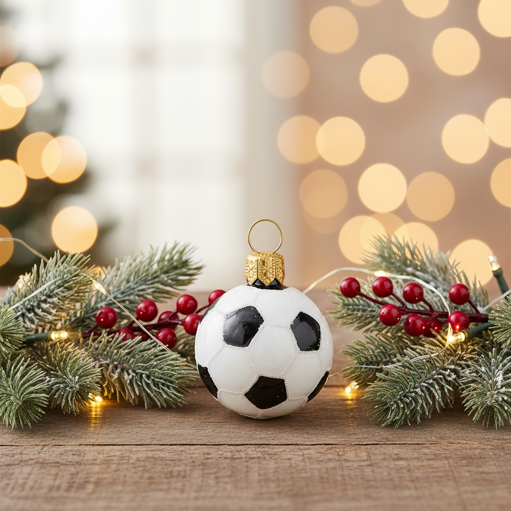 Balón de fútbol navideño XS