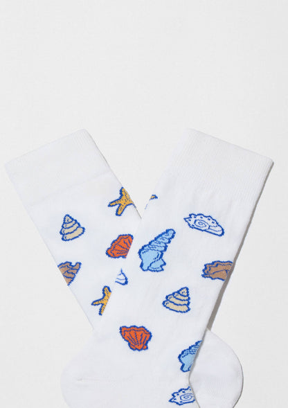 BeOcean White - 100% Organic Cotton Socks