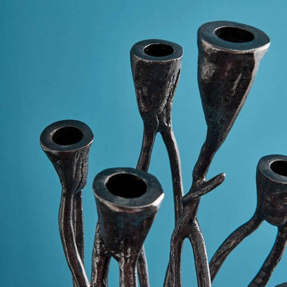 Chandelier Roots Noir, Aluminium, 25 x 22 x 63,5 cm