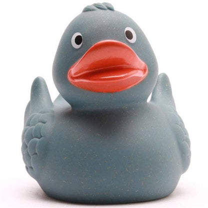Wheat-colored bath duck - blue - rubber duck