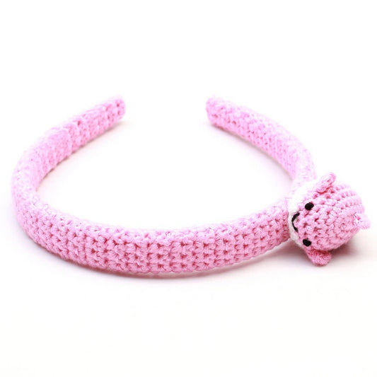 Cerchietto con stecca di balena - Rosa