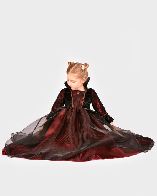 Robe Reine Vampire Deluxe 110-116 cm 4-6 ans