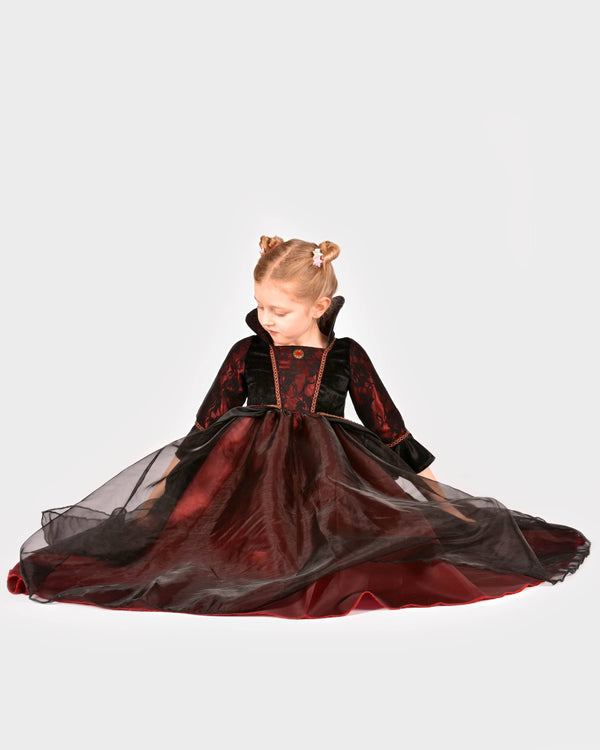 Robe Reine Vampire Deluxe 110-116 cm 4-6 ans