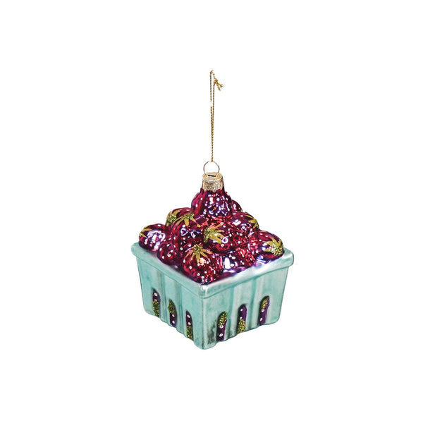 Weihnachtskugel-Erdbeertablett