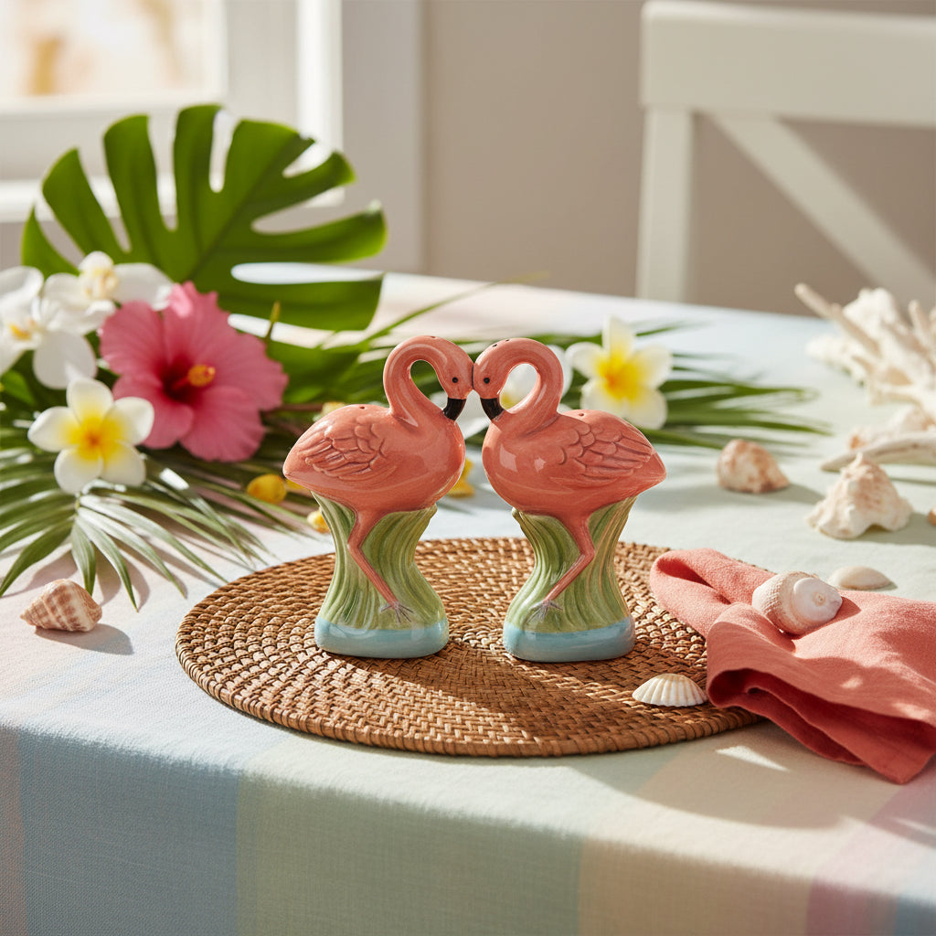 Salière et poivrière Flamants Roses – Pacific Trading