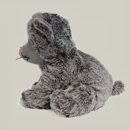 Gato de peluche Warmies com bolsa de água quente