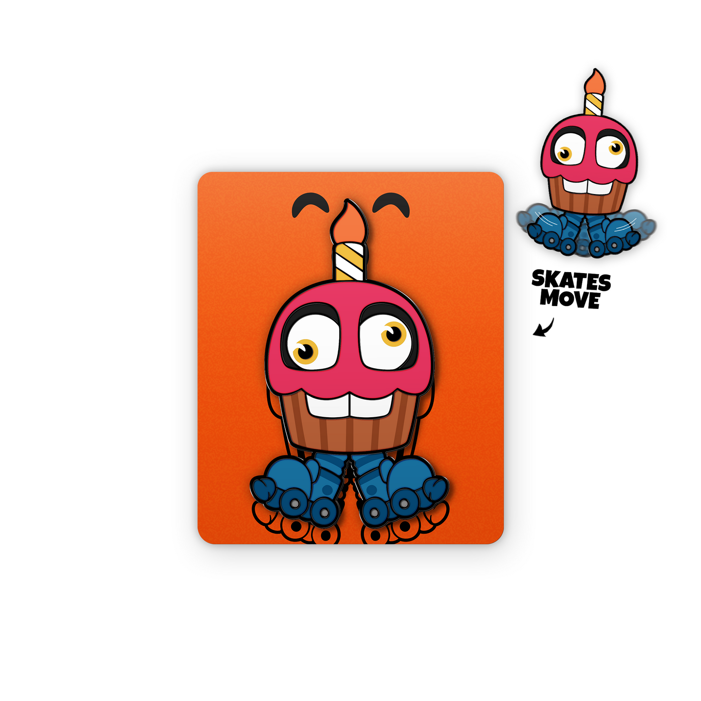 Party Mr. Cupcake Bobble Pin