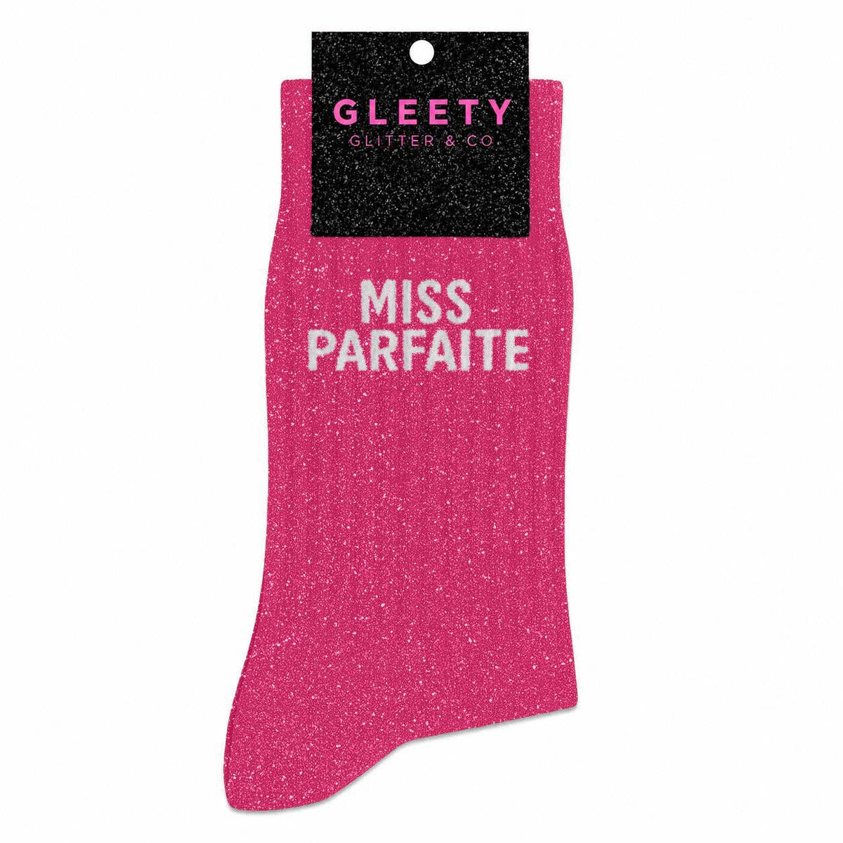 Chaussettes à Paillettes Miss Parfaite Fuschia