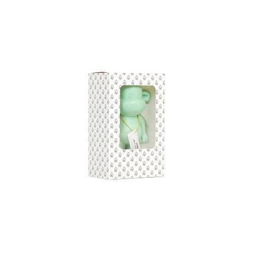 Ornament - Monkey Figurine 'The Legend' - Polyresin - Mint Green - 11x7x19cm