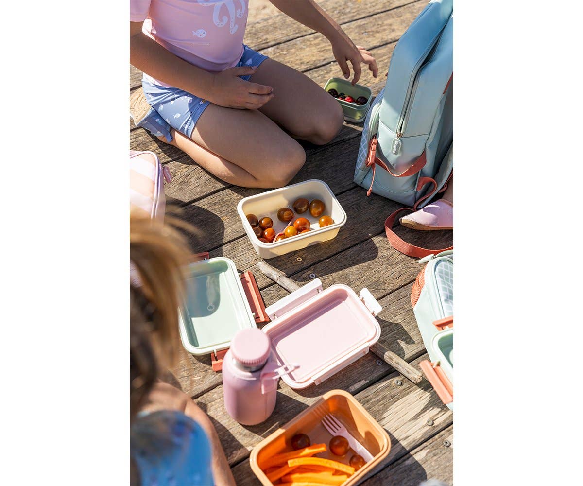 Boîte à Déjeuner Enfant Bento Rayures Rose