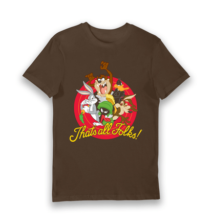 T-shirt adulte Looney Tunes That's All Folks personnages