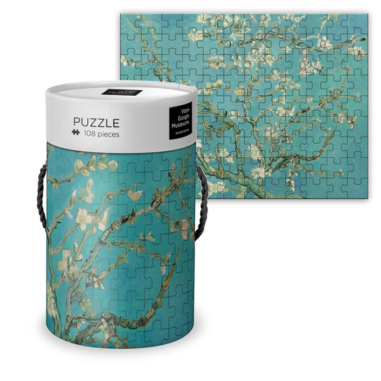 puzzle en forme de fleur damandier van gogh 108 pieces