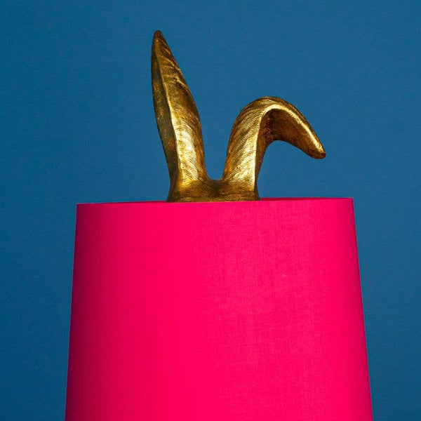 Lampe de table Hiding Bunny®, Or/Magenta, 24 x 24 x 74 cm