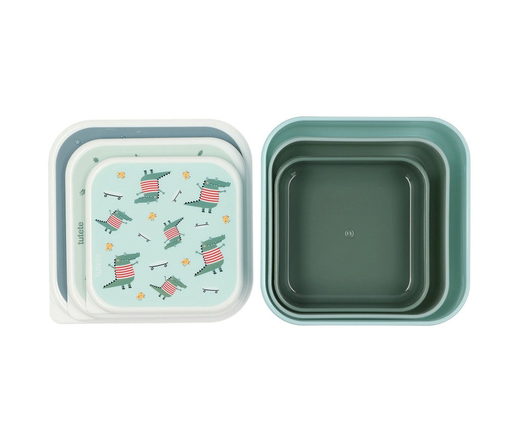 3 Crocodile Lunch Boxes